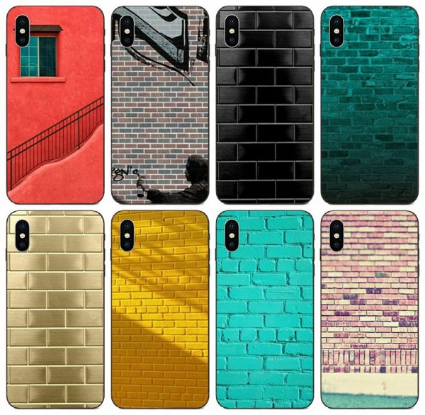 

tongtrade] vintage bricks wall print case for iphone 8p 7p 6p 5p plus x xs 11 pro max samsung a30 a40 a50 huawei mate 10 20 xiaomi 9 case