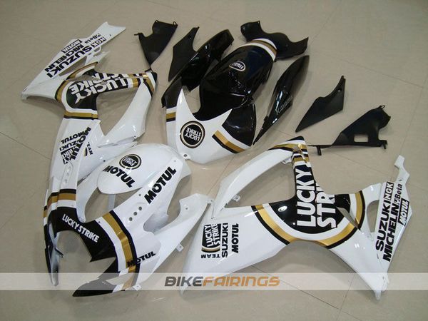 

новые обтекатели abs для suzuki gsxr 600 750 k6 06 07 gsxr-600 gsxr750 gsxr600 gsxr-750 2006 2007 черный белый счастливый круто