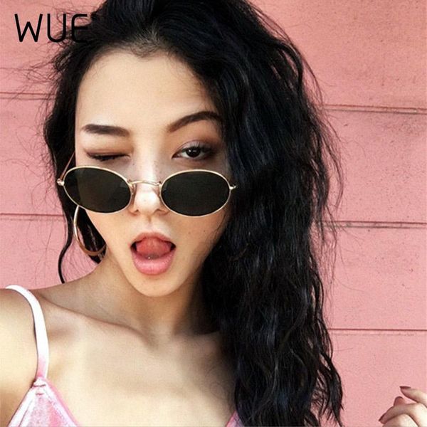 

wue 2019 классический малый каркас круглые солнцезащитные очки женщины / мужчины марка дизайнер сплава зеркало вс очки урожай modis óculos n