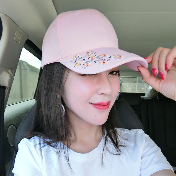 

cotton outdoor baseball cap plum embroidery embroidery snapback fashion sports hats for men & women cap, Blue;gray