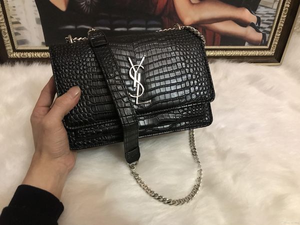 

5colors famous women design shoulder bag leather chain bag cross body pure color womens handbag crossbody bag purse