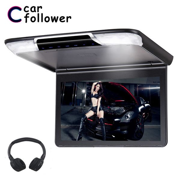 

11.6 inch car roof mp5 player monitor flip down with hdmi usb sd ir fm transmitter full 1920*1080 screen ceiling tv for car