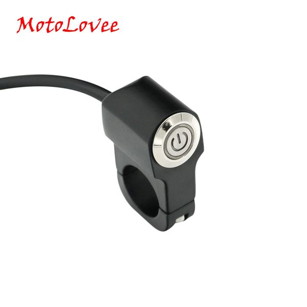 

motolovee 22mm motorcycle switches handlebar mount switch headlight hazard brake light horn power on-off with indicator light