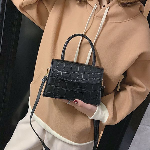 

crocodile pattern fashion women handbag small tote bags ladies crossbody messenger bag luxury women bags bolsa mujer #t30