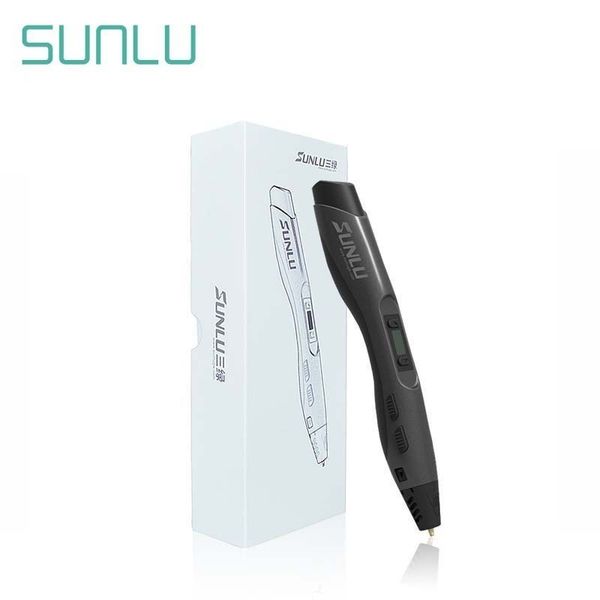 

sunlu 3d printing pen set low temperature 3d pen box set children scribble pens support pla/pcl/abs filament, Black;red
