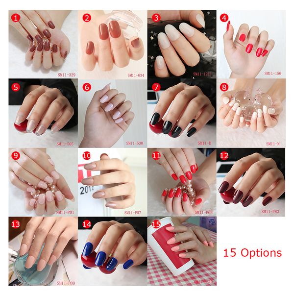 

fake nails tips 24pcs 12 size natural false nails tips full cover acrylic artificial for nail salons & diy nail art tool, Red;gold