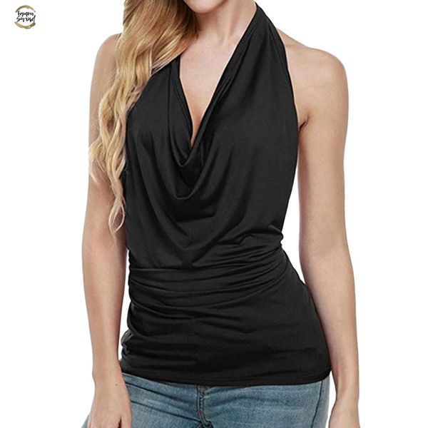 

womens and blouses gothic ruffle regular black halter ladies summer 2019 women korean fashion clothing woman clothes, White