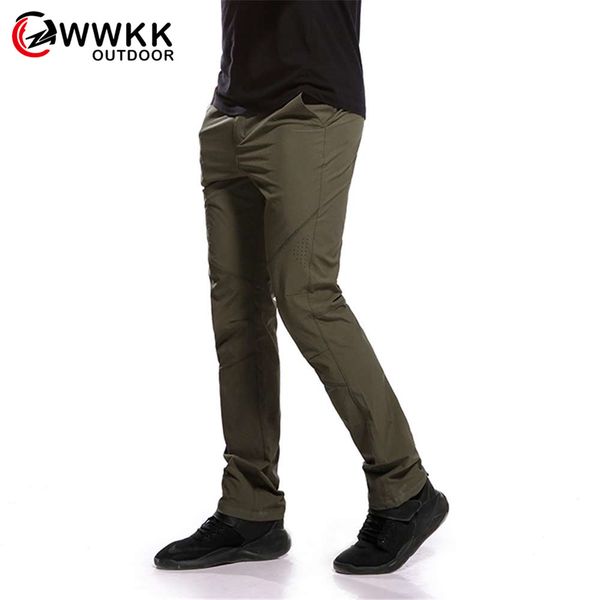 

wwkk women/men quick dry hiking pants jogger trousers fitness stretch summer fishing sun protection new breathable leisure pant, Black;green