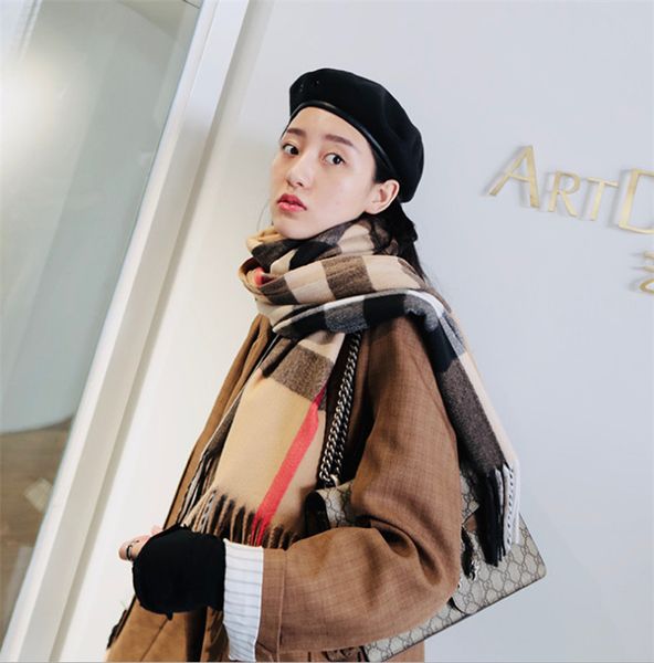 

design scarf mens scarf business 100% cashmere scarves 2019 fashio brand scarf for women fast ship, Blue;gray