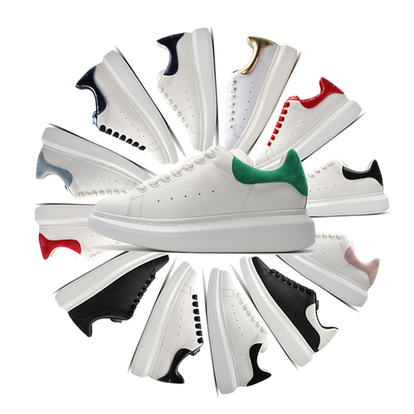

alexanders oversized new queens ultra mc sneakers leather platform low cut homme femme scarpe donna casual shoes size 36-45 #011c30#, Black