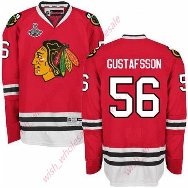 

chicago blackhawks jerseys 56 erik gustafsson jersey 2013 champion path stitched man hockey jerseys red, Black;red