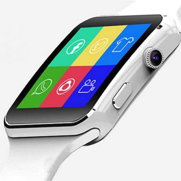 

Новое поступление X6 Smart Watch с сенсорным экраном камеры Поддержка SIM-карты TF Bluetooth Sma