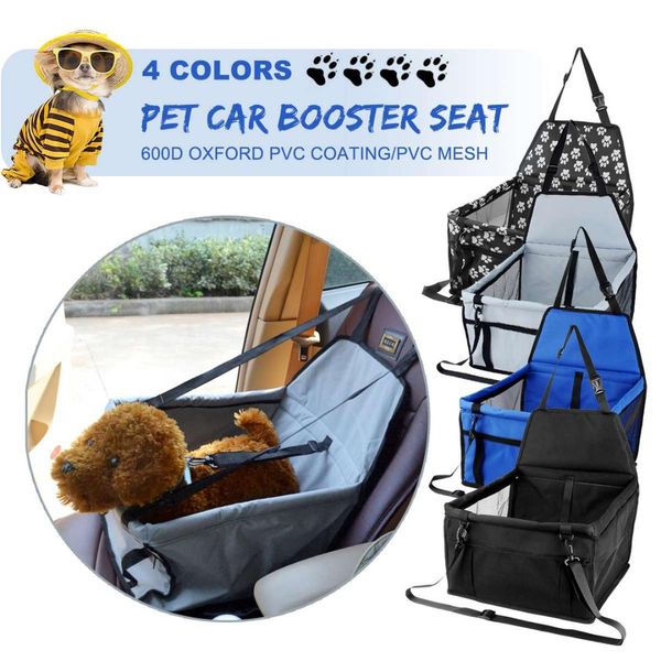 

40x40x25 600d waterproof portable car seat cover basket puppy travel box bag dog cat pet safe folding