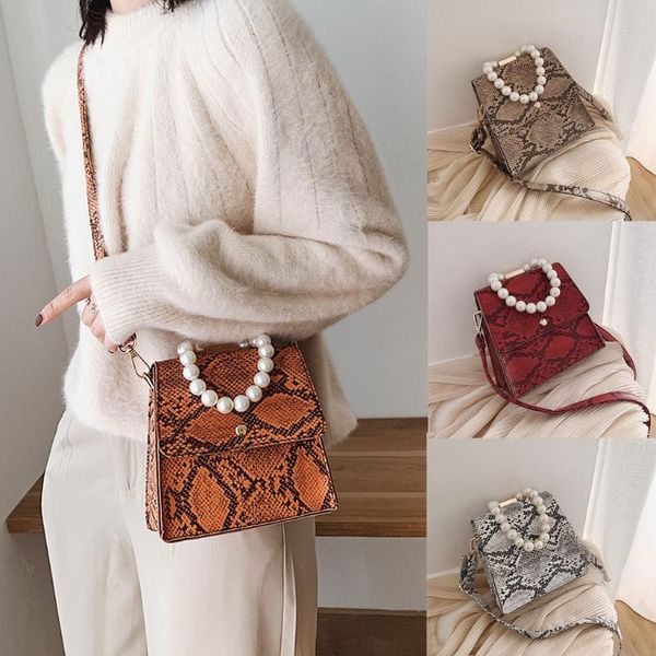 

ocardian women hnadbag bucket bag hasp snake printing bag travel shoulder messenger hasp women leisure phone bags