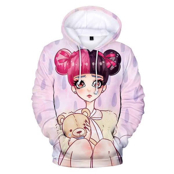 

рождество hoodie плакса melanie martinez женская одежда толстовка толстовка 2019 весна осень дамы harajuku уличная, Black