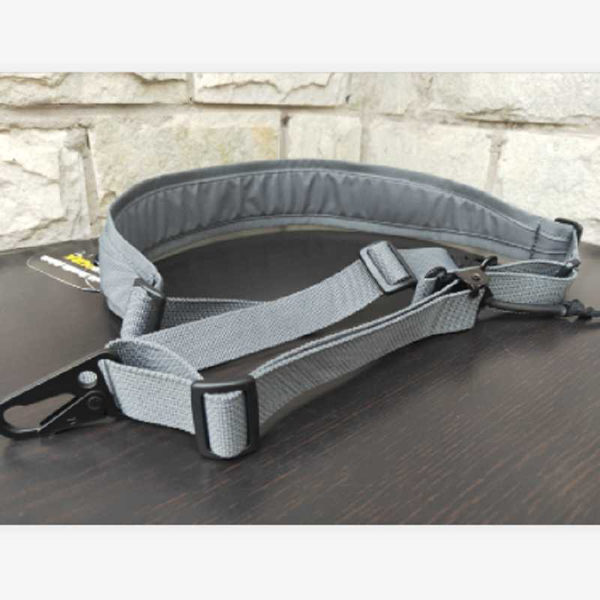 

double point belt wg dark city gray camera backpack strap, Black;gray