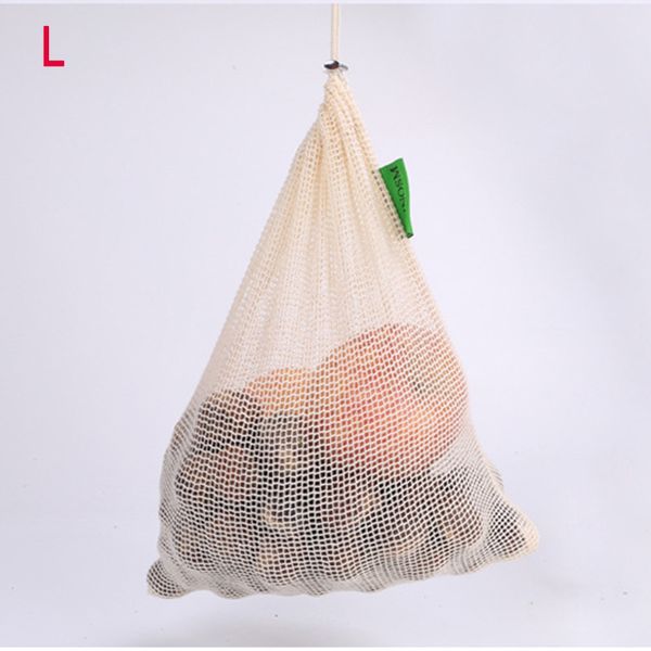 

2019 reusable produce bags washable drawstring mesh grocery bags for vegetable fruit shopping h66