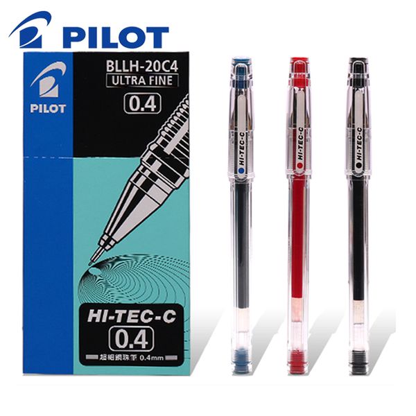 

6 pcs/lot gel ink pen original japan pilot pen hi-tec bllh-20c4 office and school signature 0.4mm wholesale