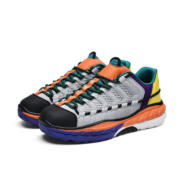 

2020 kickqzqp breathable men casual chunky shoes lace-up men shoes lightweight walking sneakers tenis feminino zapatillas hombre, Black