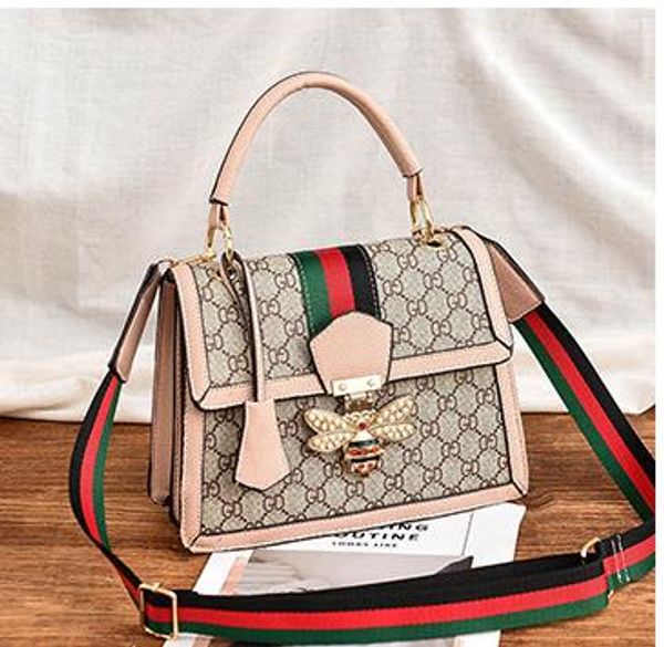 

designer handbags 2020 new fashion large-capacity bee bag atmosphere luxury handbag small square bag wild tide shoulder diagonal handbag