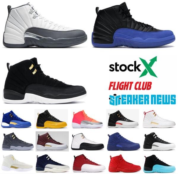 

12 12s jumpman game ball mens basketball shoes 12 dark grey men designer sneaker sport shoes jogging trainers boot with box
