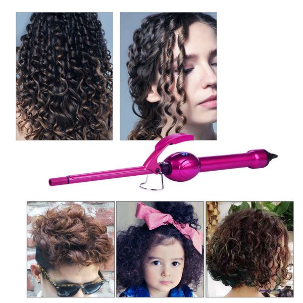 

professional hair curlers in curling iron wave fast warm-up for hair styling roller corrugation curling small tongs fluffy curly