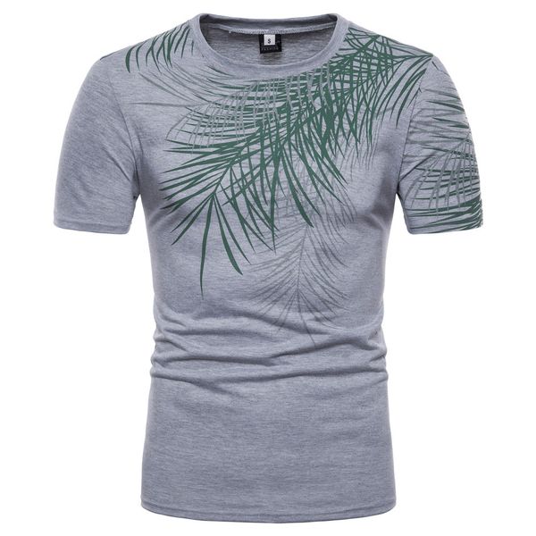 

men's casual stripe branch print cotton o neck pullover regular clothing short sleeve t-shirt daily blouse fashion c0409, White;black