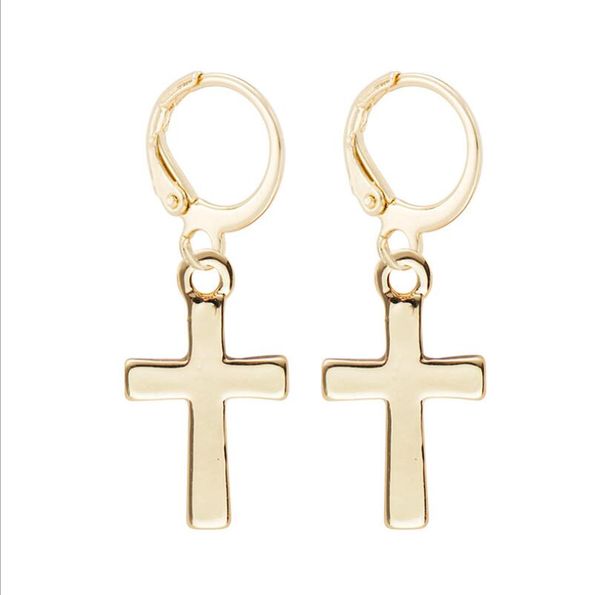 

popular geometric pattern alloy earrings european and american fashion simple earrings 6 styles hipping for women and men, Golden