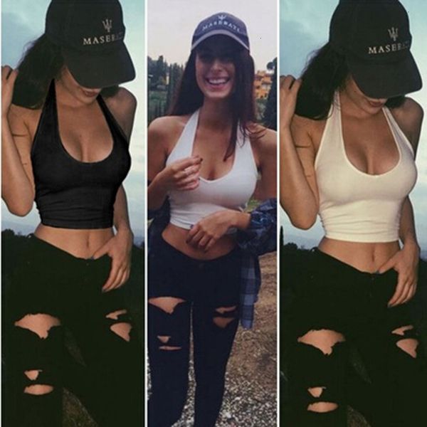 

crop ladies tank clothing women 2019 new slim sleeveless tank solid color crop for ladies fitness vest, White