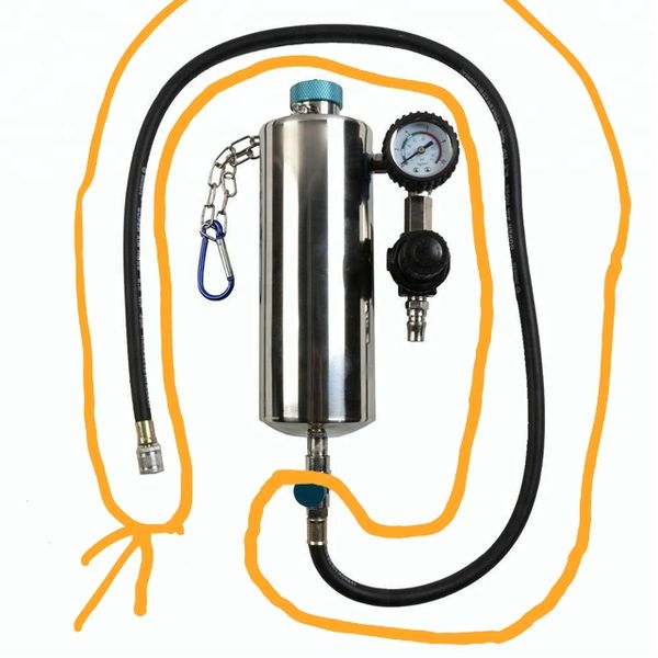 

quick coupler and oil outlet pipe for autool c100 non-dismantle fuel system injector cleaner