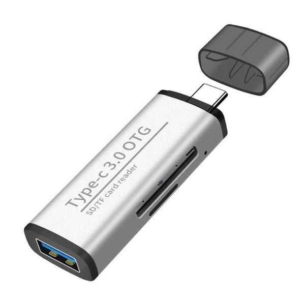 USB 3.0 Multi-function Type-C Otg Leitor de cartão SD TF Computador Android Mobile Phone Multi-funcional USB3.0 HUB