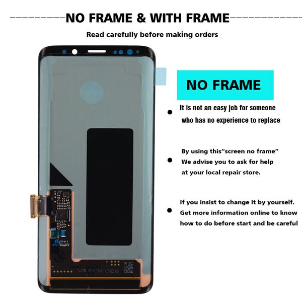 

original super amoled s9 lcd for samsung galaxy s9 g960f g960 s9 plus g965 g965f with spots touch screen digitizer assembly