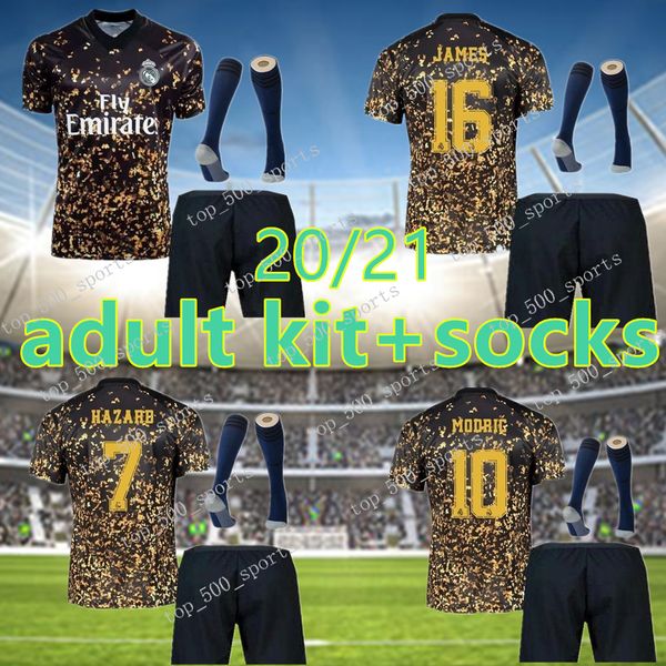 

20 21 real madrid soccer jerseys hazard camisetas de fútbol 2020 2021 chinese new year special-edition 4th concept kit football shirts, Black