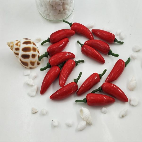 

simulation of red pepper vegetable pepper fake foam fruit toy food kitchen children's toy game house decorate teaching assistant
