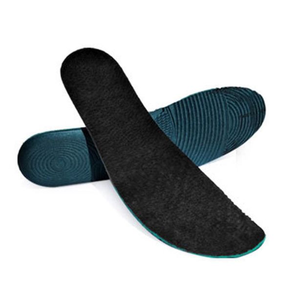 

shoe pad faux leather cuttable breathable proof deodorant insole cushion ultra thin pads l9be, Black