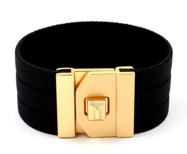 

bracelet deisnger bangle leather bracelet women handmade ethnic tribal genuine pulsera black bangles femme fashion jewelry 18k gold jewelry, Golden;silver