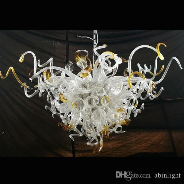 

ce/ul ac 110v 240v handmade blown glass chandelier lighting modern led hanging borosilicate glass lamps for l decoration