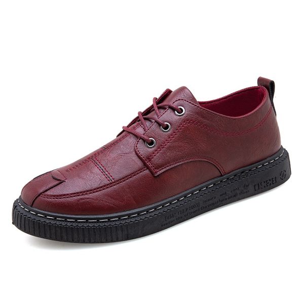 

2019 italian mens leather shoes dress shoes men office loafers man casual wedding *m772, Black