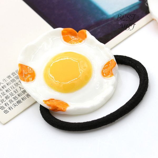 

hair accessories lovely japan and korea girls festival party fake egg clip rope, Slivery;white