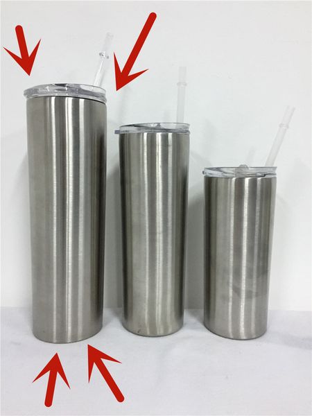 

30oz skinny tumbler slim tumbler stainless steel seam tumbler double wall mug with leak proof lid and straw