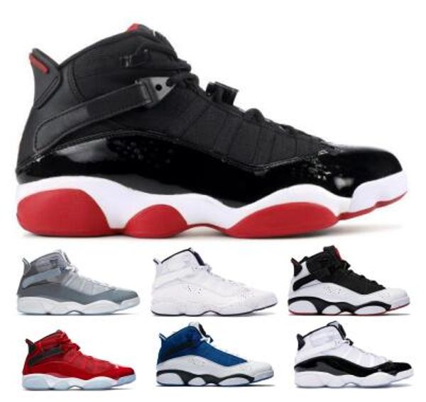 

6 Six Rings Баскетбольные кроссовки 6s Jumpman Concord Bred Фиолетовый Ледяной спортзал Красный