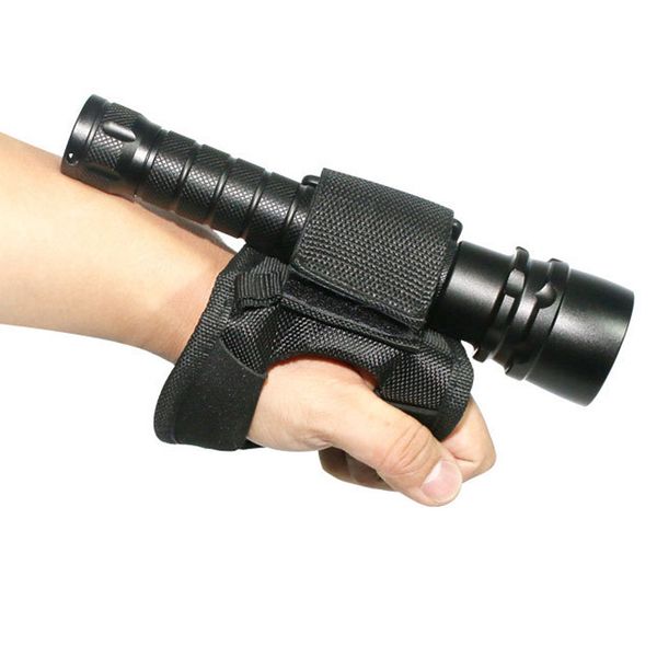 

outdoor wrist strap underwater scuba diving dive led torch holder soft black hand arm mount wrist strap glove