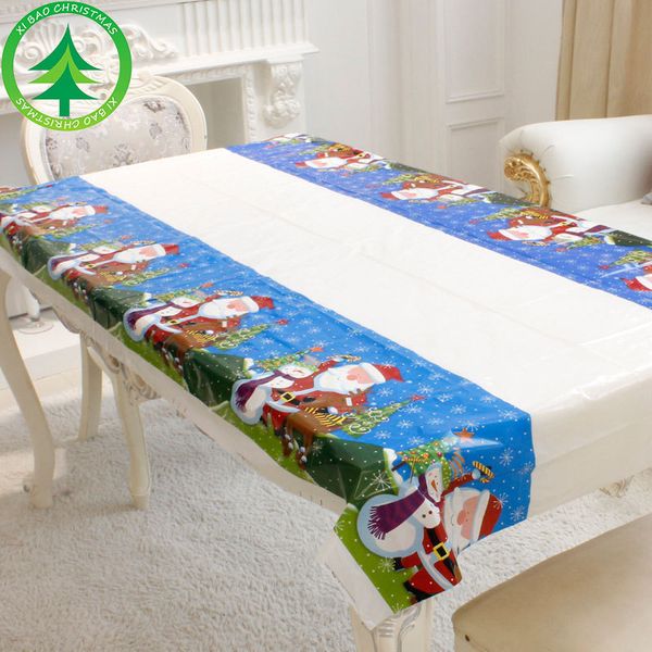 

4pcs new christmas decorations cartoon pvc christmas tablecloth decorations