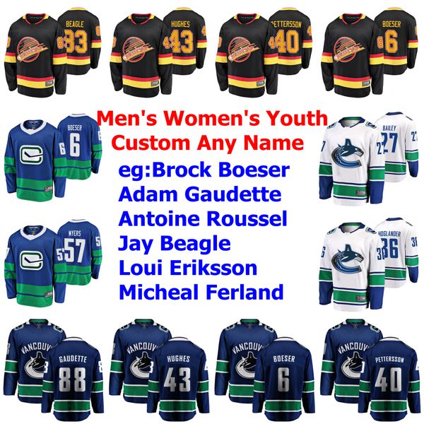 

ванкувер кэнакс джерси тайлер моттого джерси брэндон саттер таннер пирсон тим schaller руссель хоккей трикотажный мужской customize прошитой, Black;red