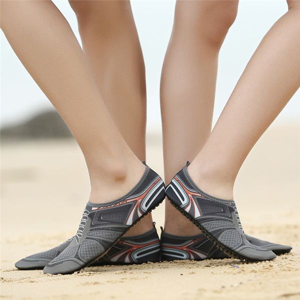 открытый мужская болотная обувь нескользящая спортивная обувь для дайвинга повседневная плоская пляжная силиконовая обувь шнурки эластичные