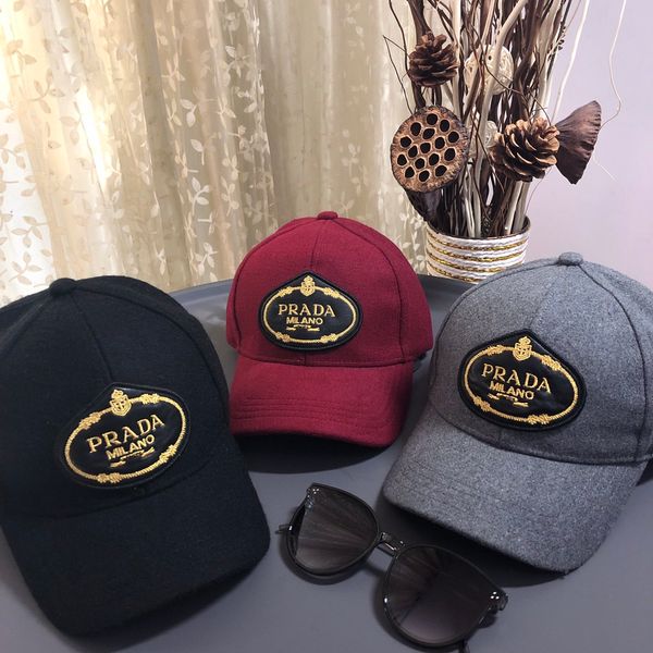 

luxury woolen cloth winter baseball cap for men and women classic famous plaid cotton adjustable skull sport golf curved hat, Blue;gray