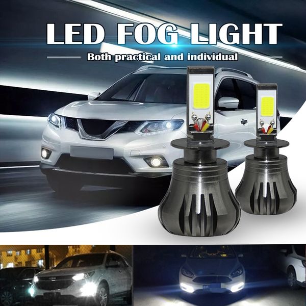 

monochrome 6000k white h3 car led fog light for car truck suv fog lamp position
