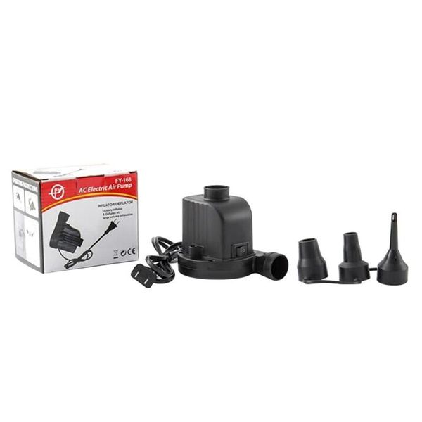 

family and rv use electric air pump inflator & exhaust high pressure electric pump with three air nozzles