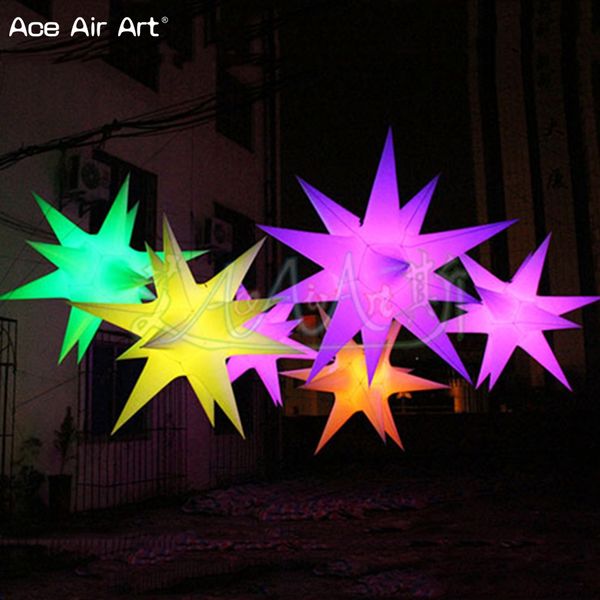 2019 Hanging Star Inflatable Slich Stars Model 1 5m Glowing Ceiling Air Balloon For Wedding Valentine Stage And Concert Pub From Aceairartgroup