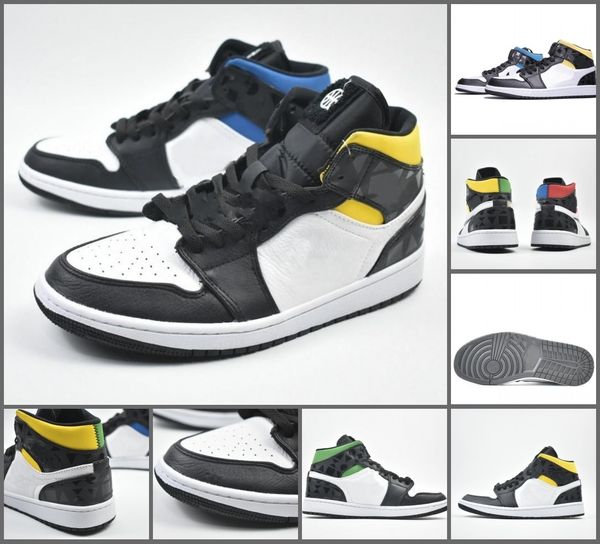 

new 1 basketball shoes french street ball game in four colors cj9219-001 1s backboard sports sneaker trainers size 36-46